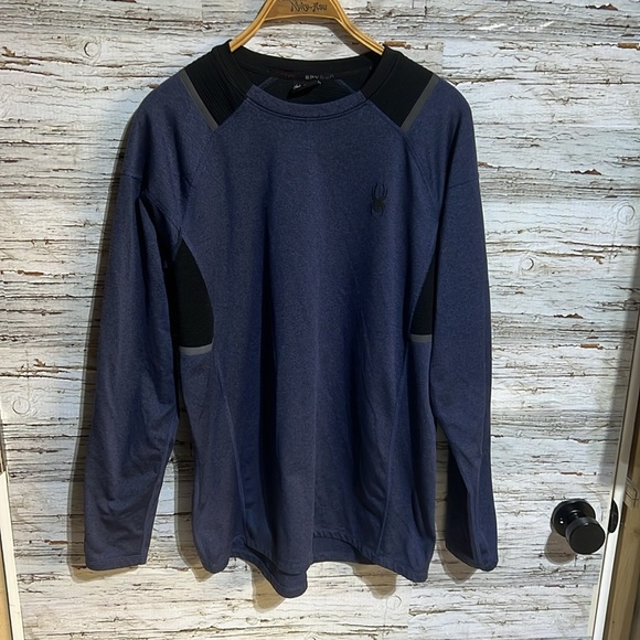 Spyder long sleeve fleece lined shirt size medium - Picture 2 of 10